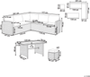Lounge Set mit Tisch BARDI Braun Bild 2