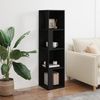 vidaXL Eckregal Schwarz 33x33x132 cm Holzwerkstoff 809036 Bild 3