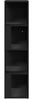 vidaXL Eckregal Schwarz 33x33x132 cm Holzwerkstoff 809036 Bild 4