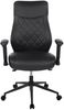Bürostuhl >Homepro< Rautensteppung, schwarz, Mikrofaser - 67x109x67cm (BxHxT) Bild 2