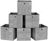 SONGMICS Aufbewahrungsbox mit Griff, 6er Set, Vliesstoff grau meliert, 33 x 33 x 33 cm Bild 1