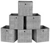 SONGMICS Aufbewahrungsbox mit Griff, 6er Set, Vliesstoff grau meliert, 33 x 33 x 33 cm Bild 4