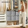 SONGMICS Aufbewahrungsbox mit Griff, 6er Set, Vliesstoff grau meliert, 33 x 33 x 33 cm Bild 2