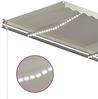 vidaXL Automatische Markise mit LED & Windsensor 350x250 cm Creme 3068892 Bild 5
