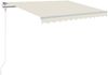 vidaXL Automatische Markise mit LED & Windsensor 350x250 cm Creme 3068892 Bild 2