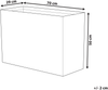 Blumentopf hellbeige rechteckig 29 x 70 x 50 cm EDESSA Bild 2