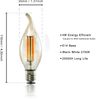 ZMH E14 LED-Kerzenglühbirnen, Warmweiß, 4 W, 2700 K, Retro-Filament, Edison-Vintage-Stil, Energiesparlampen aus Glas, nicht dimmbar, 6er-Pack Bild 2