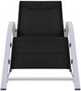 vidaXL Sonnenliegen 2 Stk. mit Tisch Aluminium Schwarz 310534 Bild 3