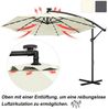 FIVMEN Sonnenschirm 300cm Balkonschirm Gartenschirm mit Solarbetriebene UV Schutz, Höhenverstellbarer Balkonschirm Gartenschirm Sonnenschirme Bild 4