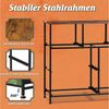 WLIVE Kommode mit 9 Stoffschubladen, Schubladenkommode 100 × 30 × 102 cm (mit 7 Stoffschubladen, Schubladenkommode mit Holzfront, Sideboard 100 cm im Vintage-Look), Stauraumkommode für Schlafzimmer, Wohnzimmer und Flur Bild 4