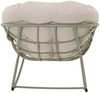 Lesli Living Schaukelstuhl Relax-Stuhl COZY Gartenstuhl beige/grün Bild 4