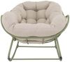 Lesli Living Schaukelstuhl Relax-Stuhl COZY Gartenstuhl beige/grün Bild 2