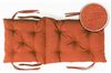 sunnypillow Bankauflage Bankauflage Stuhlkissen viele Farben und Größen zur Auswahl, 50x50x50cm orange Bild 4
