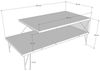 Couchtisch Asker 100x50x40 cm Holzoptik [en. casa] Bild 2