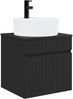vidaXL Wandmontierte Waschbecken-Vanität Schwarz 49 x 44,5 x 65 cm 890593 Bild 2