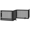 vidaXL 12-tlg. Hundetor mit Tür Faltbar Schwarz 960 cm Pappelholz 3155684 Bild 3