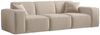Sofa Designersofa CELES PREMIUM 3-Sitzer in Stoff Opera Velvet Sand Bild 2