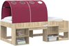 vidaXL Bettunnel 2 pcs Rot 211 x 67,5 x 2 cm Polyester 893712 Bild 3
