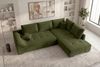 Couch Mykonos L Form in Samtstoff - Cordstoff - olive - Rechts Bild 4