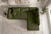Couch Mykonos L Form in Samtstoff - Cordstoff - olive - Rechts Bild 5