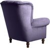 Ohrenbackensessel Katreen Bezug Samtvelours Buche nussbaum dunkel / purple 22818 Bild 4