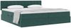 vidaXL Aufbewahrungsbett mit Matratze Dunkelgrün 200 x 200 cm Samt 3370902 Bild 3