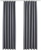 vidaXL Verdunkelungsvorhänge mit Haken 2 Stk. Grau 140x245cm 134432 Bild 2