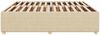 Doppelbett, Bettgestell Modernen ohne Matratze Creme 200x200 cm Stoff d2035e Bild 5