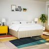 Doppelbett, Bettgestell Modernen ohne Matratze Creme 200x200 cm Stoff d2035e Bild 2