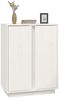 vidaXL Sideboard Weiß 60x35x80 cm Massivholz Kiefer 814490 Bild 4