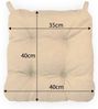 sunnypillow Stuhlkissen 4er Set Stuhlkissen mit Klettverschluss Maße: 40/35x40x8cm Bild 2