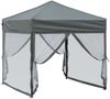 vidaXL Partyzelt Faltbar mit Seitenwänden Anthrazit 2x2 m 93509 Bild 3