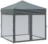 vidaXL Partyzelt Faltbar mit Seitenwänden Anthrazit 2x2 m 93509 Bild 2