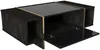 Vente-unique - CADEBA Couchtisch Holz, Platte SchwarzBraun - B 60 cm x H 37,3 cm x L 103,8 cm Bild 4