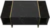 Vente-unique - CADEBA Couchtisch Holz, Platte SchwarzBraun - B 60 cm x H 37,3 cm x L 103,8 cm Bild 5