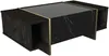 Vente-unique - CADEBA Couchtisch Holz, Platte SchwarzBraun - B 60 cm x H 37,3 cm x L 103,8 cm Bild 3