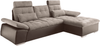Ecksofa Couch Schlafcouch Schlafsofa Lederlook braun beige Ottomane rechts LForm Bild 3