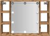 vidaXL Spiegelschrank mit LED-Leuchten Artisan-Eiche 76x15x55 cm 857002 Bild 5