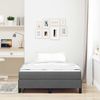 vidaXL Boxspringbett mit Matratze Dunkelgrau 120 x 190 cm Stoff 3398473 Bild 3
