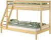 Doppel-Etagenbett 120x200 und 80x200 Erwachsenen-Stockbett Kiefer Massivholz natur V-60.18-08-12ohne Zubehör Bild 1