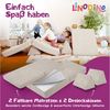 Linodino® Spielsofa Cord | Kindersofa aus Schaumstoff Bausteine - Spielsofa für Kinder & Kuschelecke im Kinderzimmer I Elfenzauber Beige Bild 4