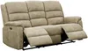 Vente-unique - NEVERS Sofa Stoff Schokoladenbraun - B 95 cm x H 103 cm x L 187 cm Bild 4