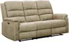 Vente-unique - NEVERS Sofa Stoff Schokoladenbraun - B 95 cm x H 103 cm x L 187 cm Bild 3