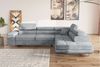 Stylefy Marokko Ecksofa Silber Velours MONOLITH Rechts Bild 3