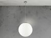 LED Pendelleuchte einflammig Glaskugel Opalweiß, Ø 45cm Bild 3