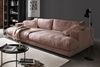 KAWOLA Big Sofa MADELINE Cord rosa 85 x 170 x 290 cm Bild 2