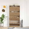 vidaXL Schuhschrank Artisan-Eiche 80 x 21 x 163,5 cm Holzwerkstoff 3334026 Bild 4