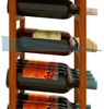 Relaxdays Weinregal Walnussholz 24 Flaschen Bild 5