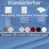 Kisska Kissenbezug LUNA Kissenüberzug Sofakissenbezug Kopfkissenbezug, (1 Stück), Atmungsaktiv, aus Baumwolle 50x30 Blau Bild 3