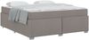 vidaXL Bettrahmen mit Matratze Taupe 180 x 200 cm Stoff 3399205 Bild 2